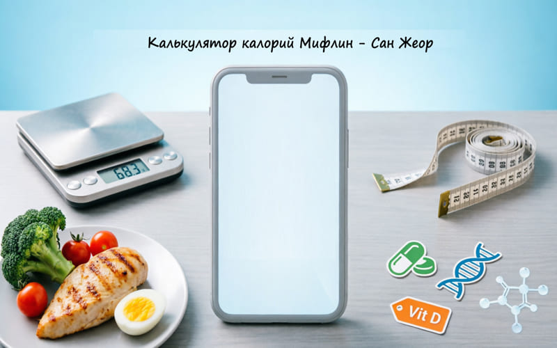 Калькулятор калорий Миффлин-Сан Жеор - статья